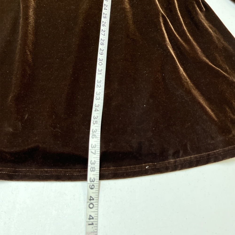 Rustty Dustty Dress Brown Velvet Floral‎ Embroidered Size 4XL Western Cowgirl - Picture 7 of 16